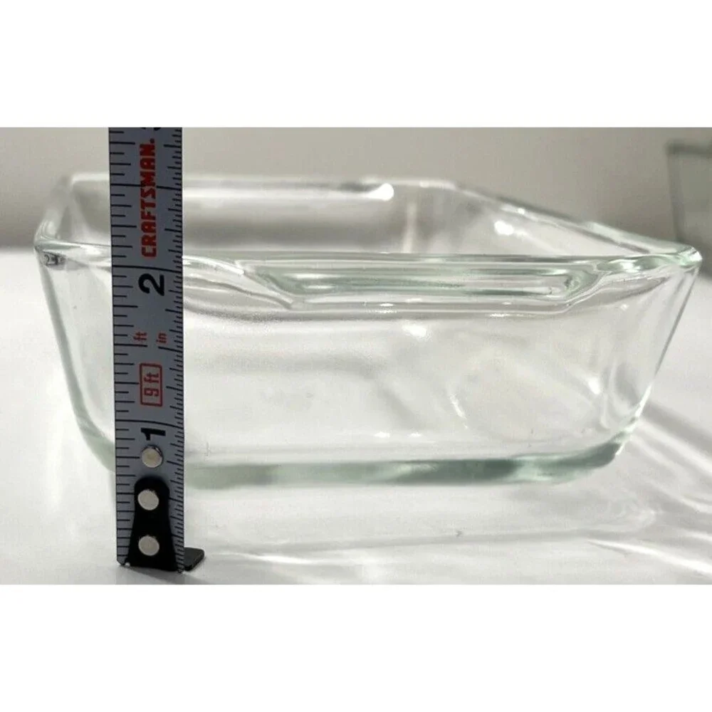 Anchor Hocking #443 Glass Handled Baking Dish 7.5 x 4 x 2
